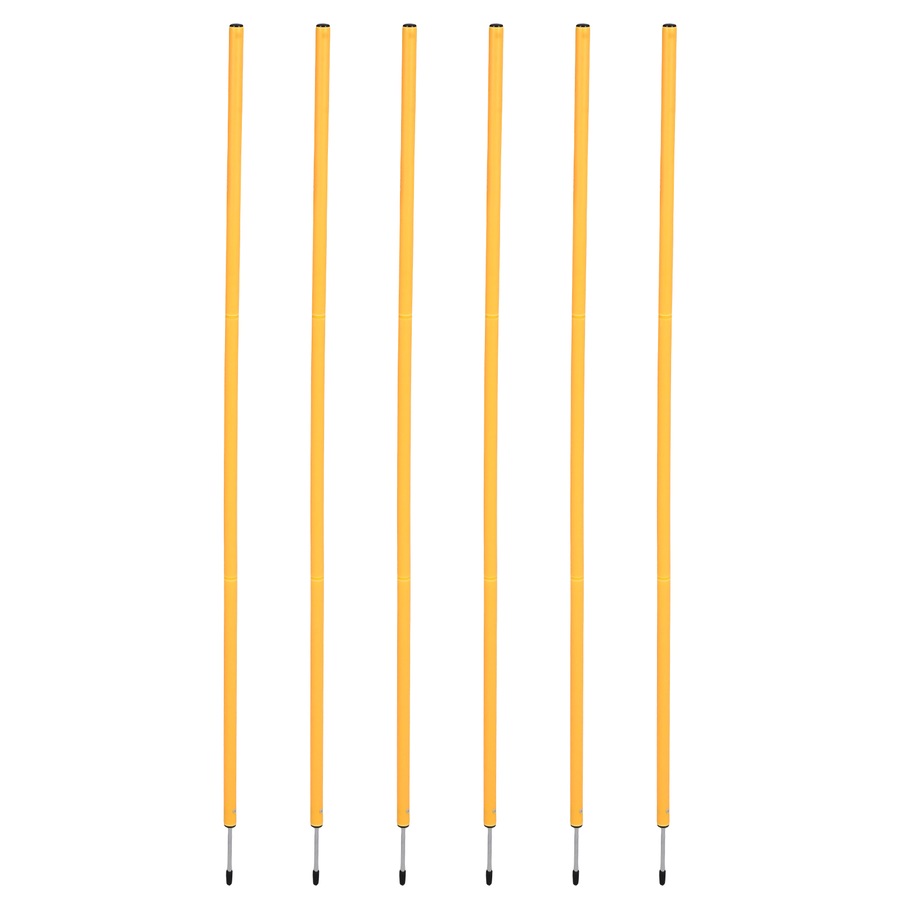 Soccer Training Equipment Set, 6.5ft Speed Agility Poles with Ground Stakes, 6m Agility Ladder, 12 Disc Cones & Jump Rope, Professional Football Speed Training Kit for Kids & Adults