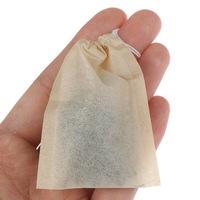 100X Empty Paper Tea Bags Filter Drawstring Teabags For Herb Loose Tea