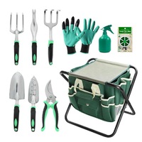 12 Piece Gardening Gifts Tool Kit With 6 Hand Tools,Garden Tie And Seeder Tool