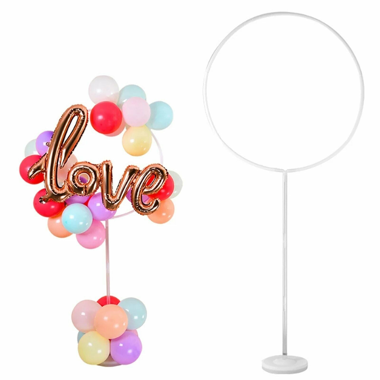 163x73cm Circle Balloon Arch Frame Balloons Stand Holder Kit Wedding Decor