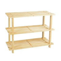 2/3/4/5 Tiers Shoe Rack Storage Wooden Organizer Shelf Shelves Stand 2-5 Tier