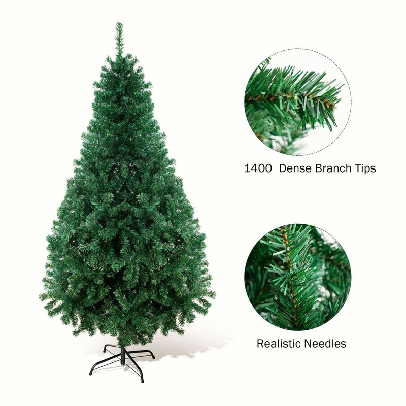 Buy 2.1M Artificial Christmas Tree Metal Stand Bushy Xmas Party Holiday