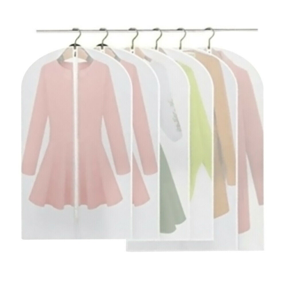 6x SUIT DRESS CLOTHING DUST COVER BAGS Jacket Wardrobe Storage Coat Protector