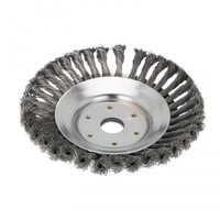 8' Weed Brush Steel Wire Trimmer Wheel Garden LawnMower Grass Cutter Head Tool
