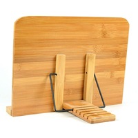 Adjustable Bamboo Reading Rest Tablet Cook Home Study Book Stand Foldable Holder