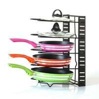 Kitchen Pot Frying Pan Storage Rack Shelf Organizer