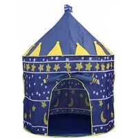 Blue Kids Playhouse Play tent Pop Up Castle Princess Indoor Outdoor