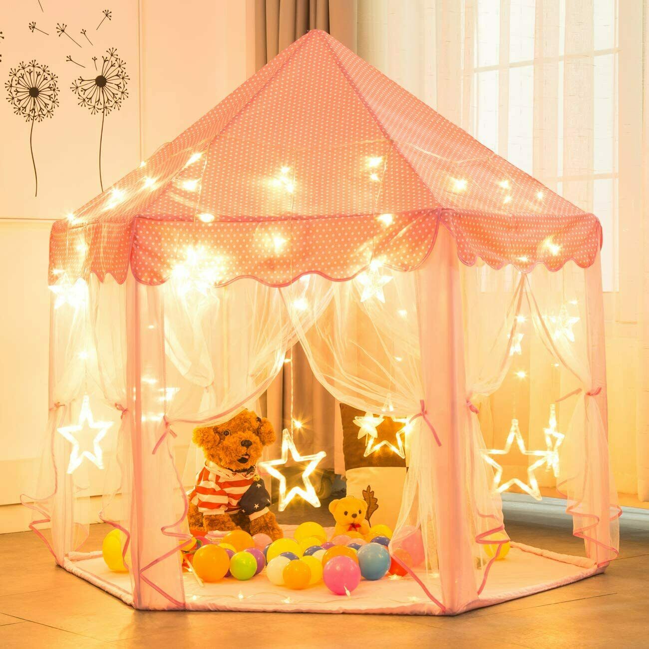 3M Fairy Light Hexagon Playhouse House AU New Children Kids Play Tent Fairy 