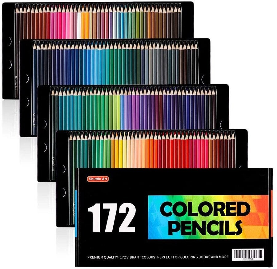 Buy 172 Colored Pencils, Soft Core Color Pencil Set For Adult Coloring  Books Artist Drawing Sketching Crafting - MyDeal