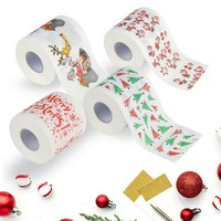 Home Santa Claus Bath Toilet Roll Paper Christmas Supplies Xmas Decor Tissue
