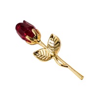 Novelty Artificial Crystal Rose Flower Valentine's Day Holiday Gift Home Decor