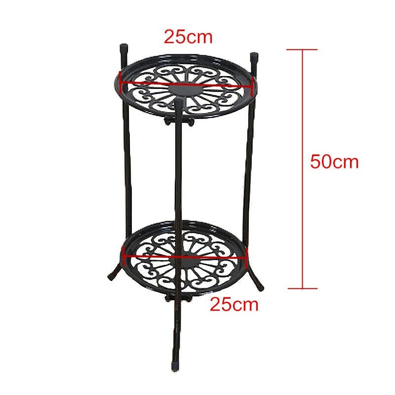 Buy Outdoor Indoor Flower Pot Plant Stand Metal Corner Shelf Garden