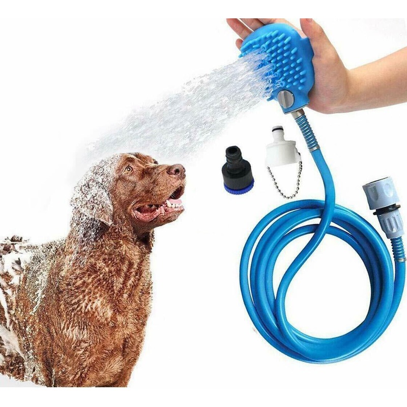 Buy Pet Shower Attachment Dog Bathing Sprayer &Bath Brush Hand Grooming