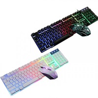 Rainbow Keyboard Mouse Set For PS4 PS3