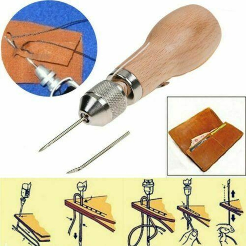Buy Sewing Awl Needle Tool Kit Stiching Speedy Stitcher For Leather