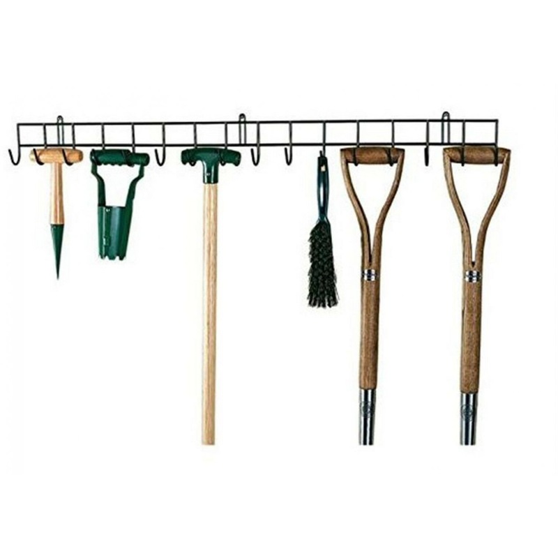 Buy Garden Tool Hanging Rack Holder Organiser Wall Mount Hook Metal Storage MyDeal