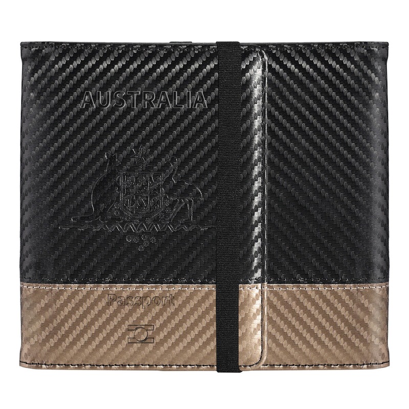 Buy Travel Passport ID Card Wallet Holder Case RFID Blocking Carbon