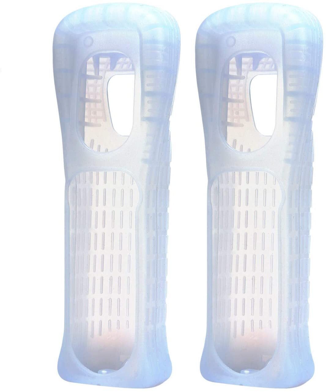 2x TechFlo Soft Silicone Case Covers for Nintendo Wii Remote Control