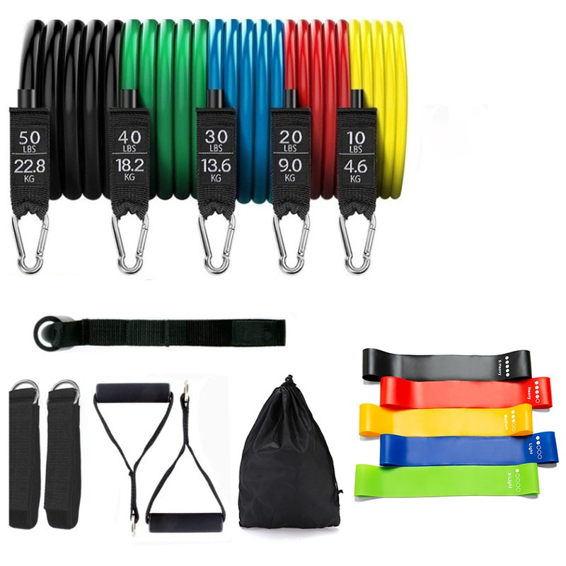 SlickReps 16pc Ultimate Resistance Training Pack Workout Home Gym Yoga Pilates Australia
