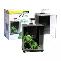 Aqua One Focus 23 Glass Aquarium 23L 30X22X41Cm 56224Bk Black