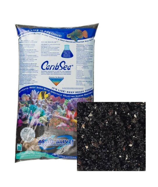 Caribsea AragAlive Hawaiian Black Sand 9.1kg Carib Sea