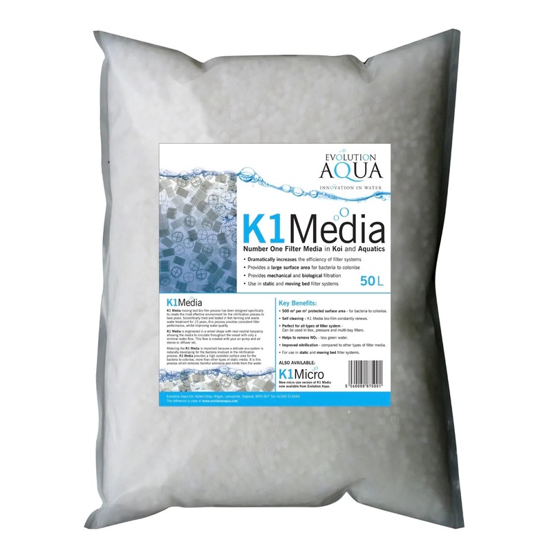 Buy Evolution Aqua K1 Moving Bed Filter Media 50L MyDeal