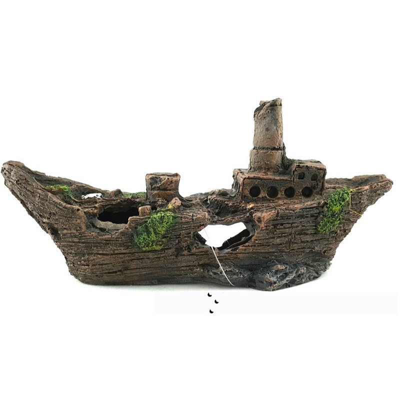 Petworx S Shipwreck 22X7X11Cm Ship Wreck CH2237 - MyDeal