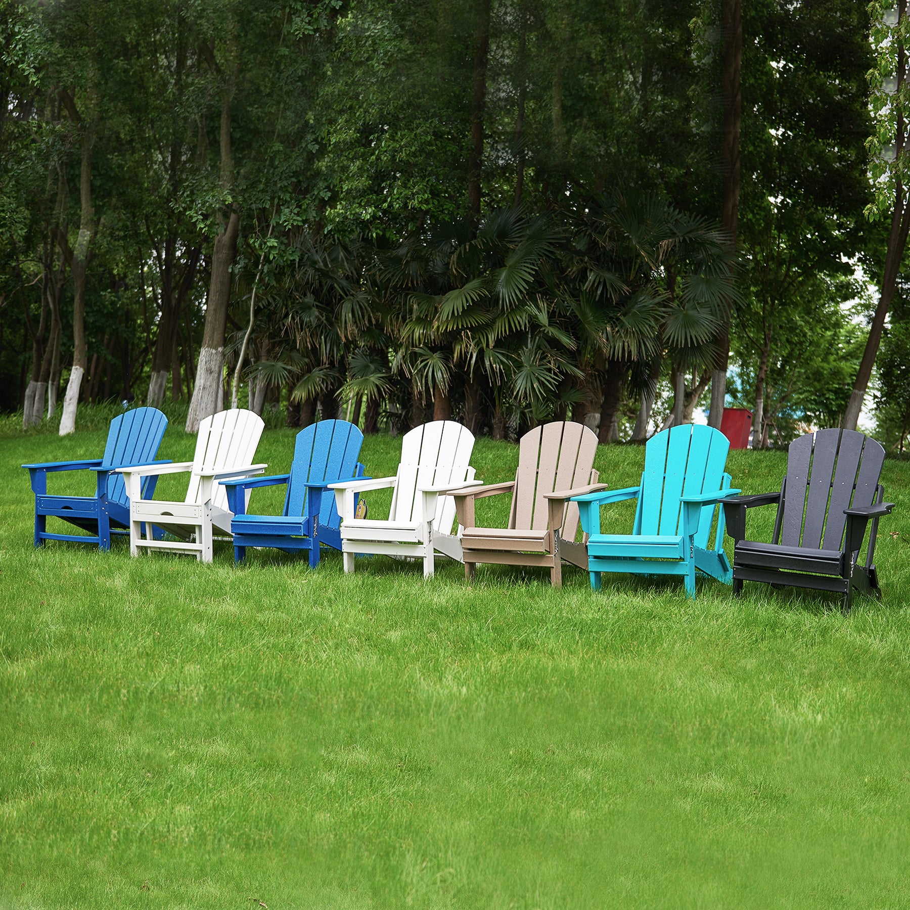 white adams adirondack chair