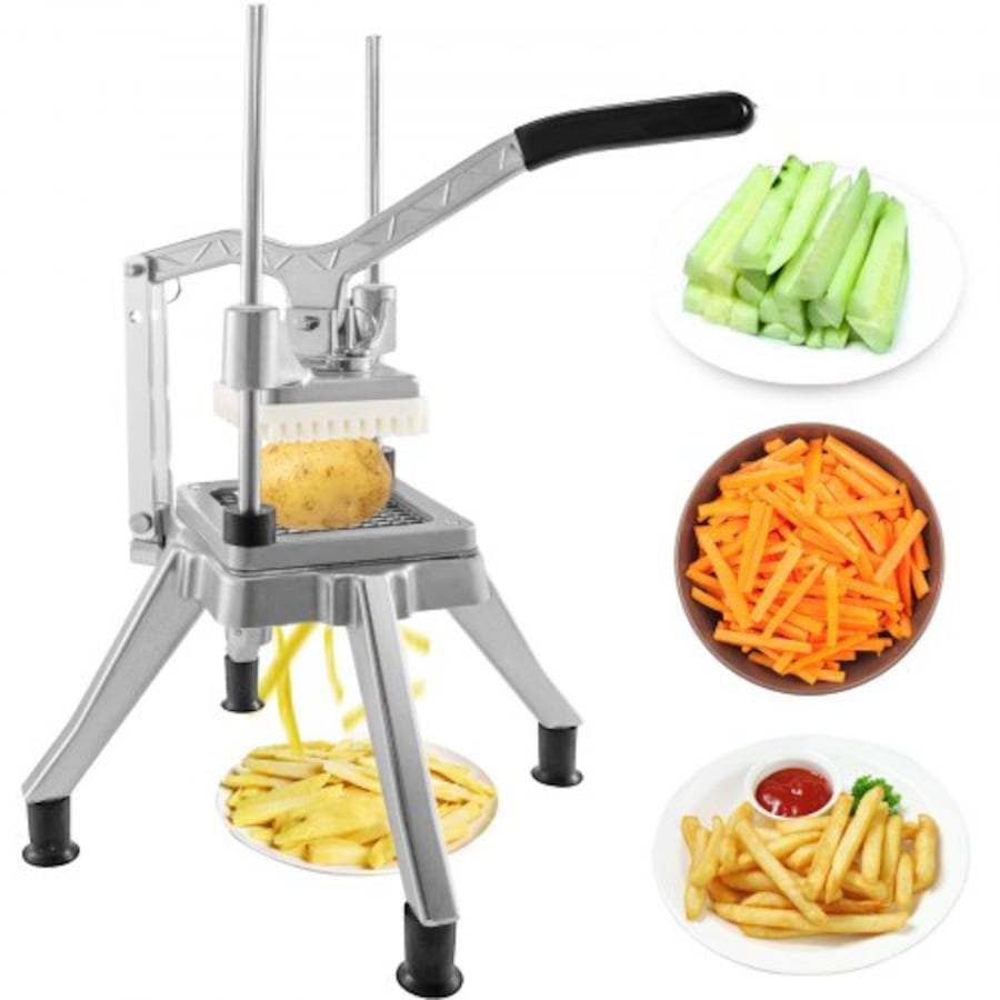 1/4" Commercial Vegetable Cutter Dicer Potato Chopper Fruit Slicer Peeler