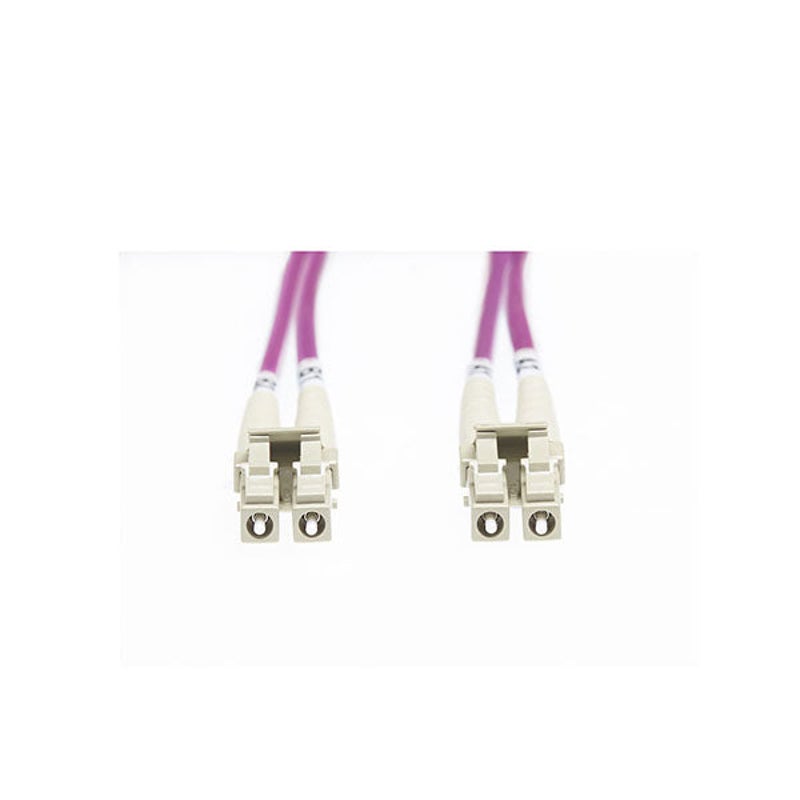 Buy 1M Lc Lc Om4 Multimode Fibre Optic Patch Cable Erika Violet - MyDeal