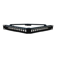 1Ru Utp Angled V Style Patch Panel Unloaded