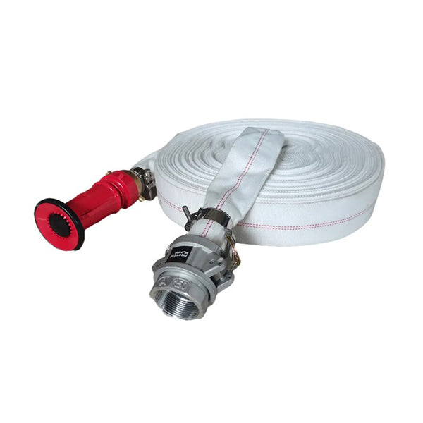 Buy 20M X 38Mm Canvas Lay Flat Fire Hose Kit With Adjustable Nozzle Buy 20M X 38Mm Canvas Lay Flat Fire Hose Kit With Adjustable Nozzle