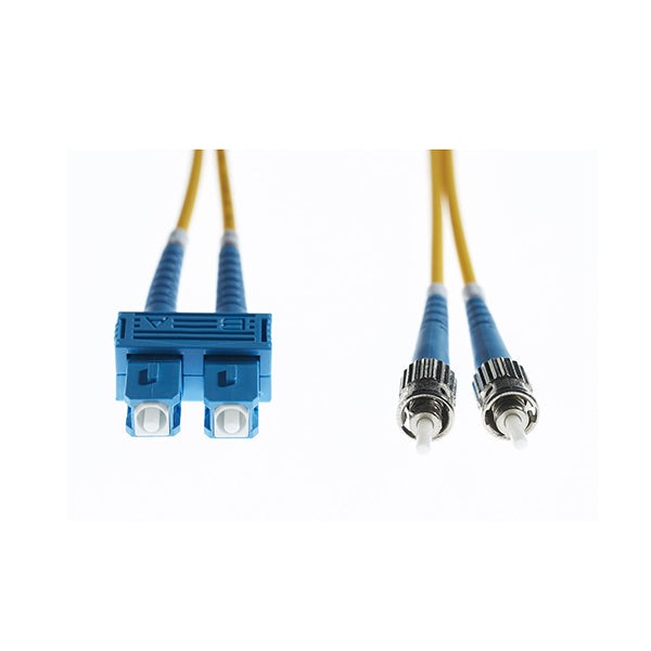 2M Sc To St Os1 Os2 Singlemode Fibre Optic Cable Yellow