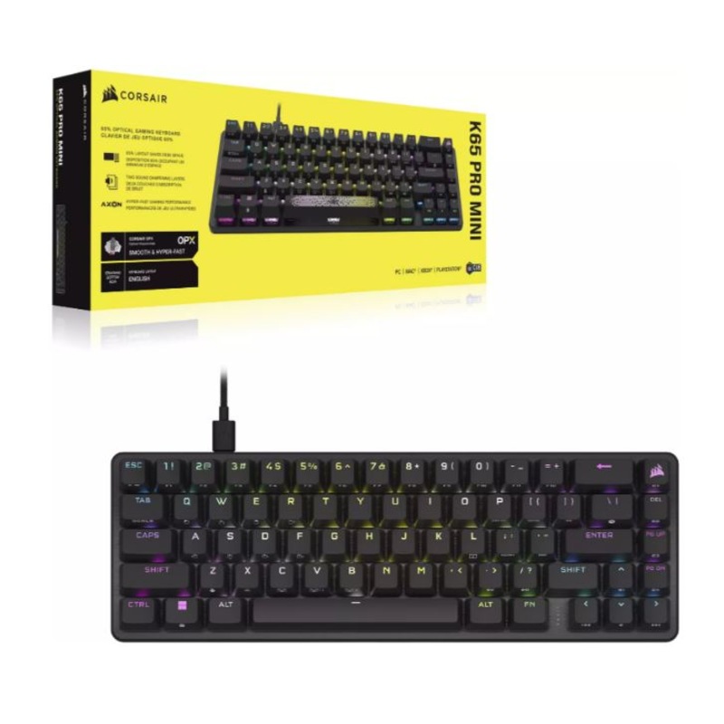 Buy CORSAIR K65 PRO Mini 65% OPX RGB Optical-Mechanical, Backlit RGB ...