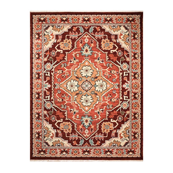 Buy Khangstan Red Base Rug - MyDeal Australia