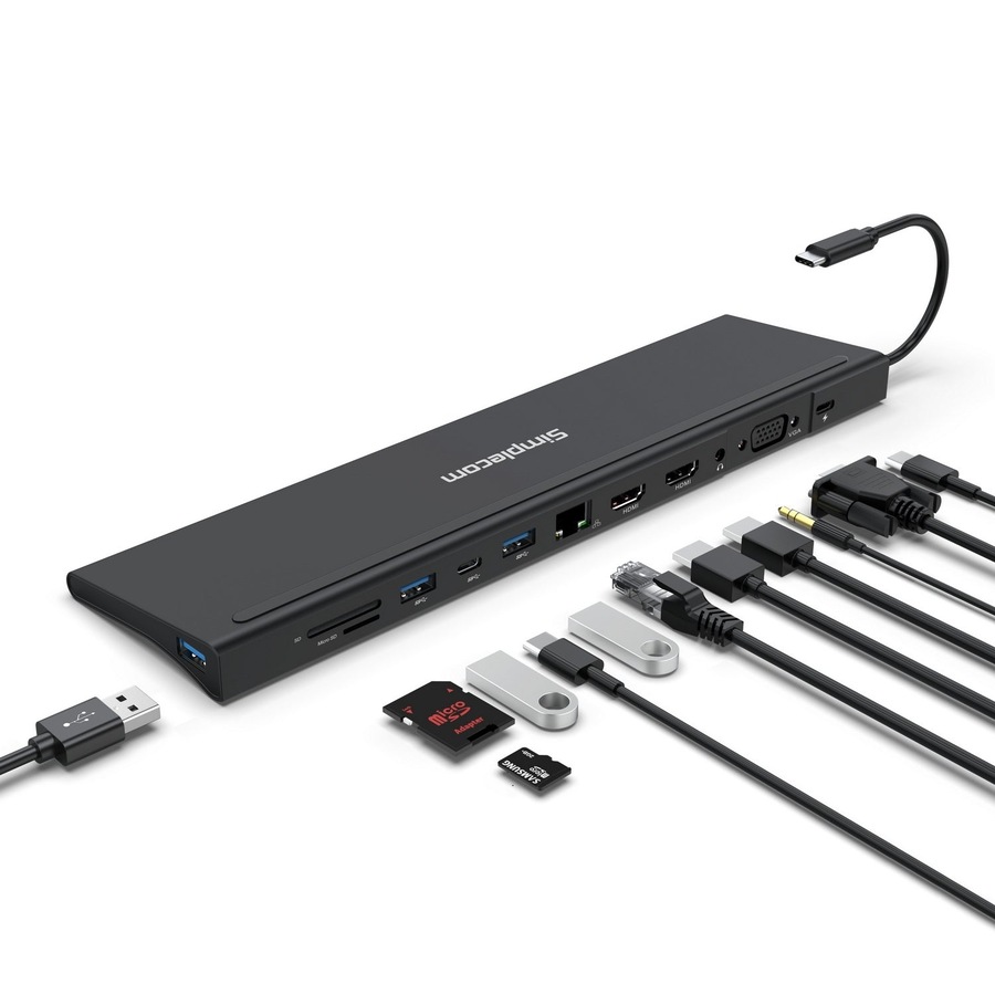 Buy Simplecom CHN622 USB-C 12-in-1 Multiport Docking Station Laptop ...