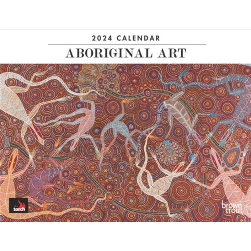 Buy Aboriginal Art 2025 Horizontal Calendar MyDeal