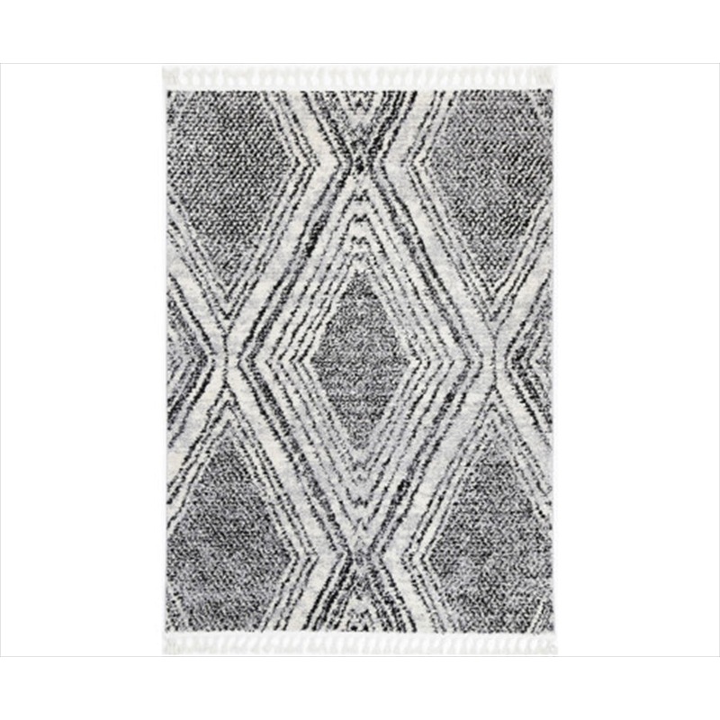Buy BlackWhiteGeometricRug200x290cm MyDeal