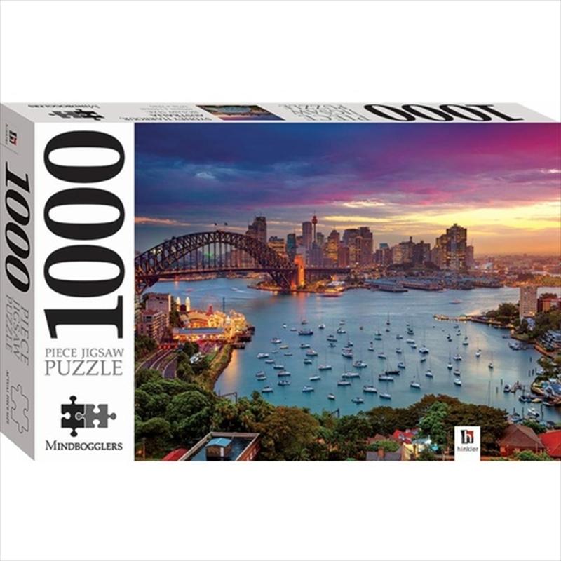 Mindbogglers 1000 Piece Jigsaw: Sydney Harbour Sunset Australia