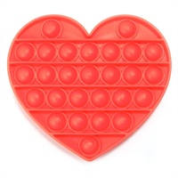 Red Heart Push And Pop Toy