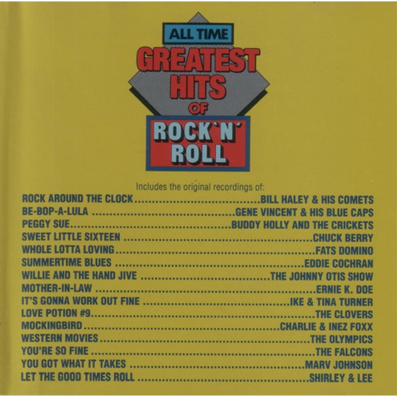 Buy Various All Time Greatest Rock N Roll Cd Mydeal 6708