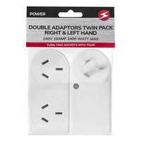 2 Pcs 2400W Double Adapter Right & Left Hand