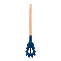 Beechwood & silicone pasta server navy