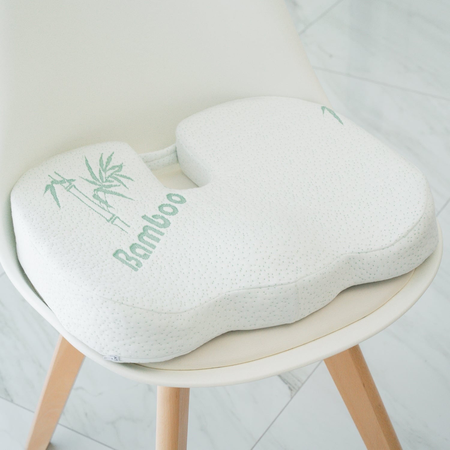 Bamboo Memory Foam Pressure Relief Seat Cushion