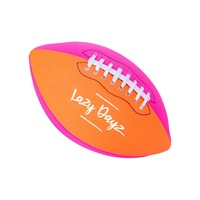 Inflated Contrast Color Neoprene American Football-Pink