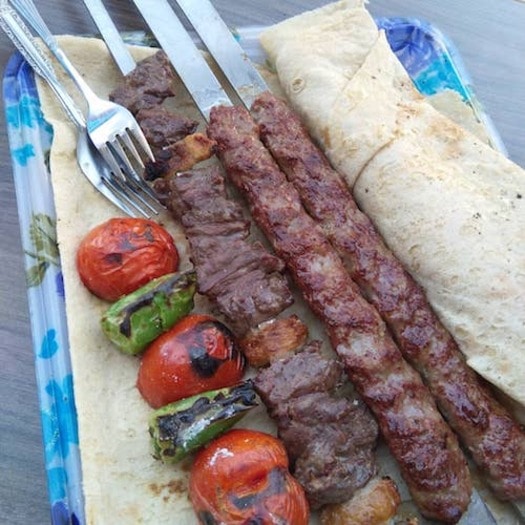 Shish kebab outlet skewers