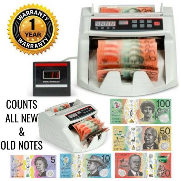 AUSTRALIAN NOTE COUNTER MONEY CASH COUNTING MACHINE AUTOMATIC BANKNOTE