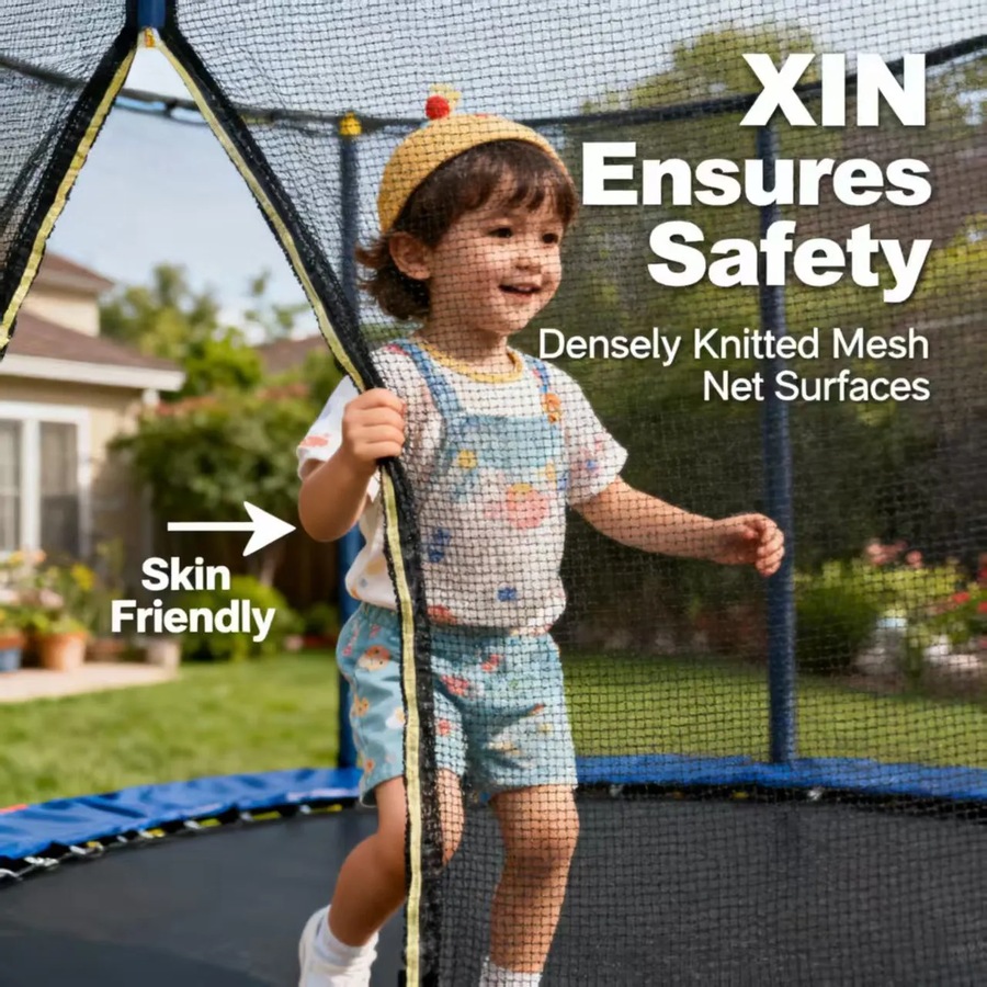 10FT - 10 Feet Outdoor Round Trampoline Heavy Duty with Enclosure Net and Ladder