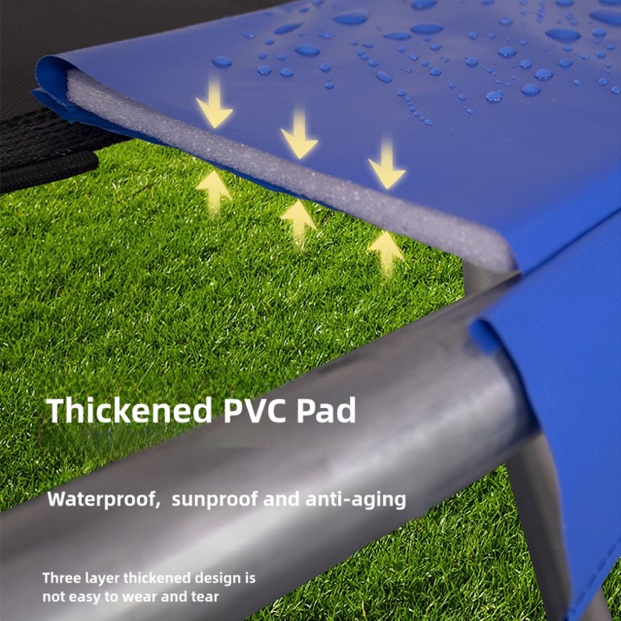 10FT - 10 Feet Outdoor Round Trampoline Heavy Duty with Enclosure Net and Ladder