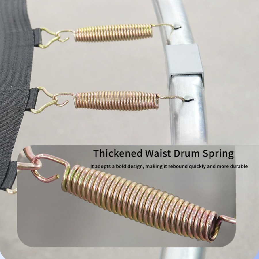 10FT - 10 Feet Outdoor Round Trampoline Heavy Duty with Enclosure Net and Ladder